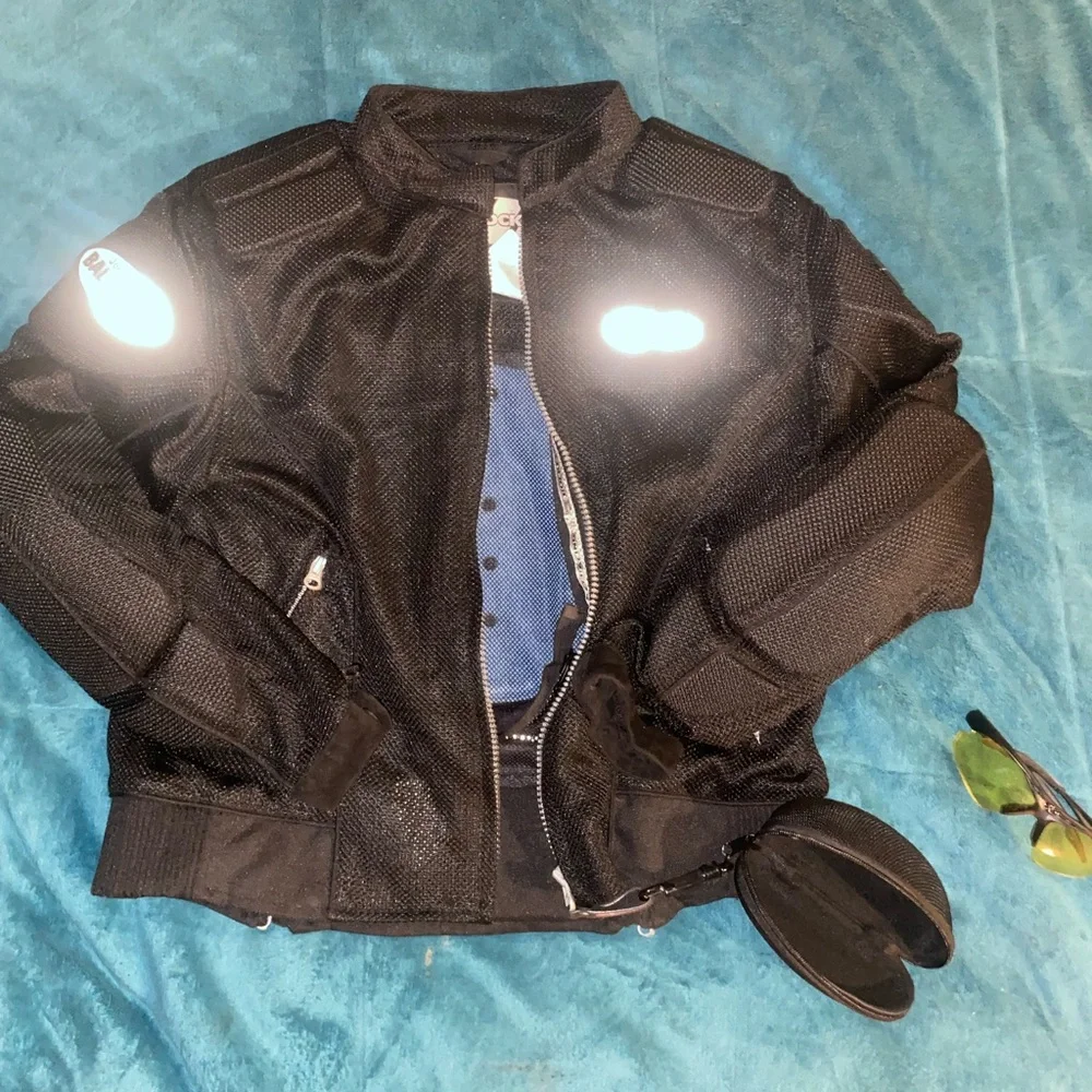Black Motorcycle Jacket - Picture 6 of 7